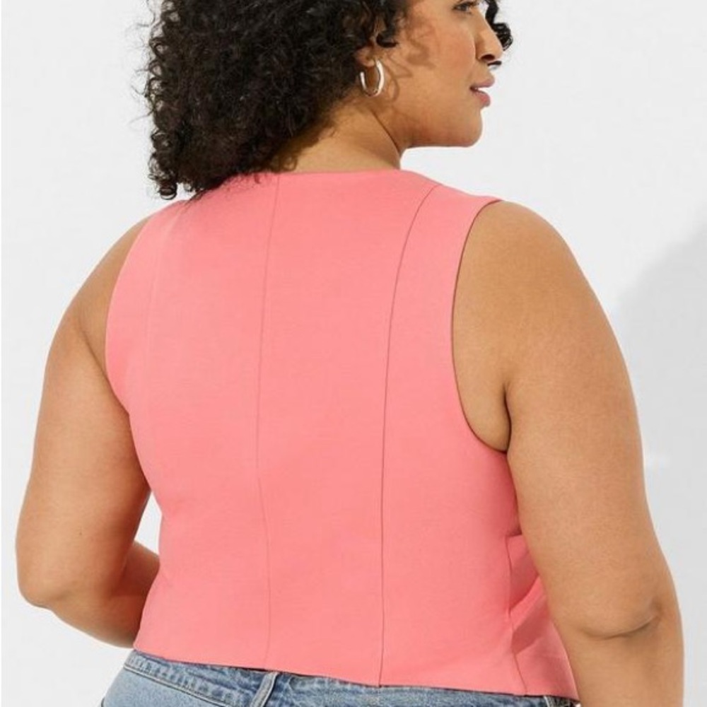 Studio Luxe Ponte Vest  Tea Rose - Picture 2 of 3